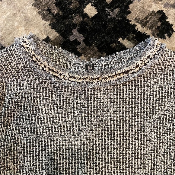 SHEIN Tweed Peplum Top - Picture 3 of 6